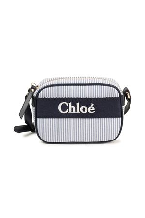 Borsa a spalla in cotone blu navy CHLOE' KIDS | C20428859